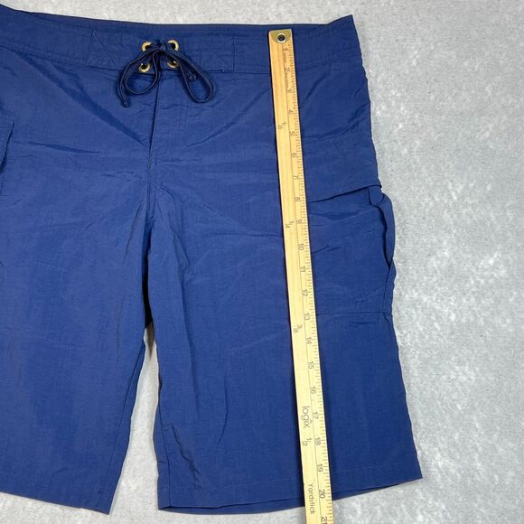 Ralph Lauren Polo Shorts Swimwear Size Medium Blue Board Swim Trunks Pony - Picture 8 of 12